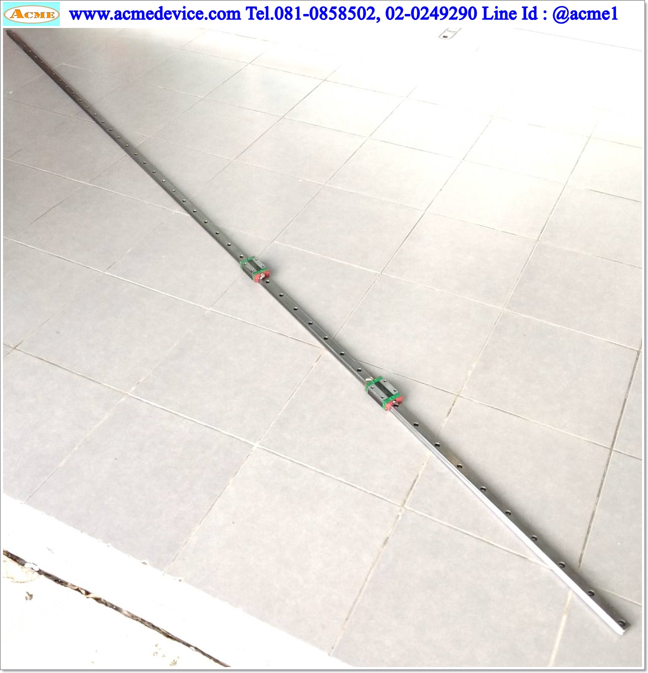 Linear Block and Rail Hiwin รุ่น EG20, รางสไลด์ขนาด 20 mm x 2900 mm. (2 Block)