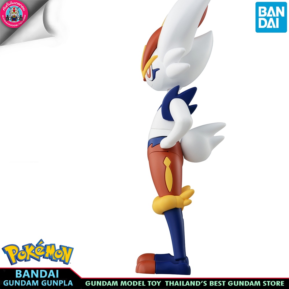 BANDAI ANIME POKEMON PLAMO COLLECTION 50 SELECT SERIES CINDERACE โมเดล การ์ตูน อนิเมะ