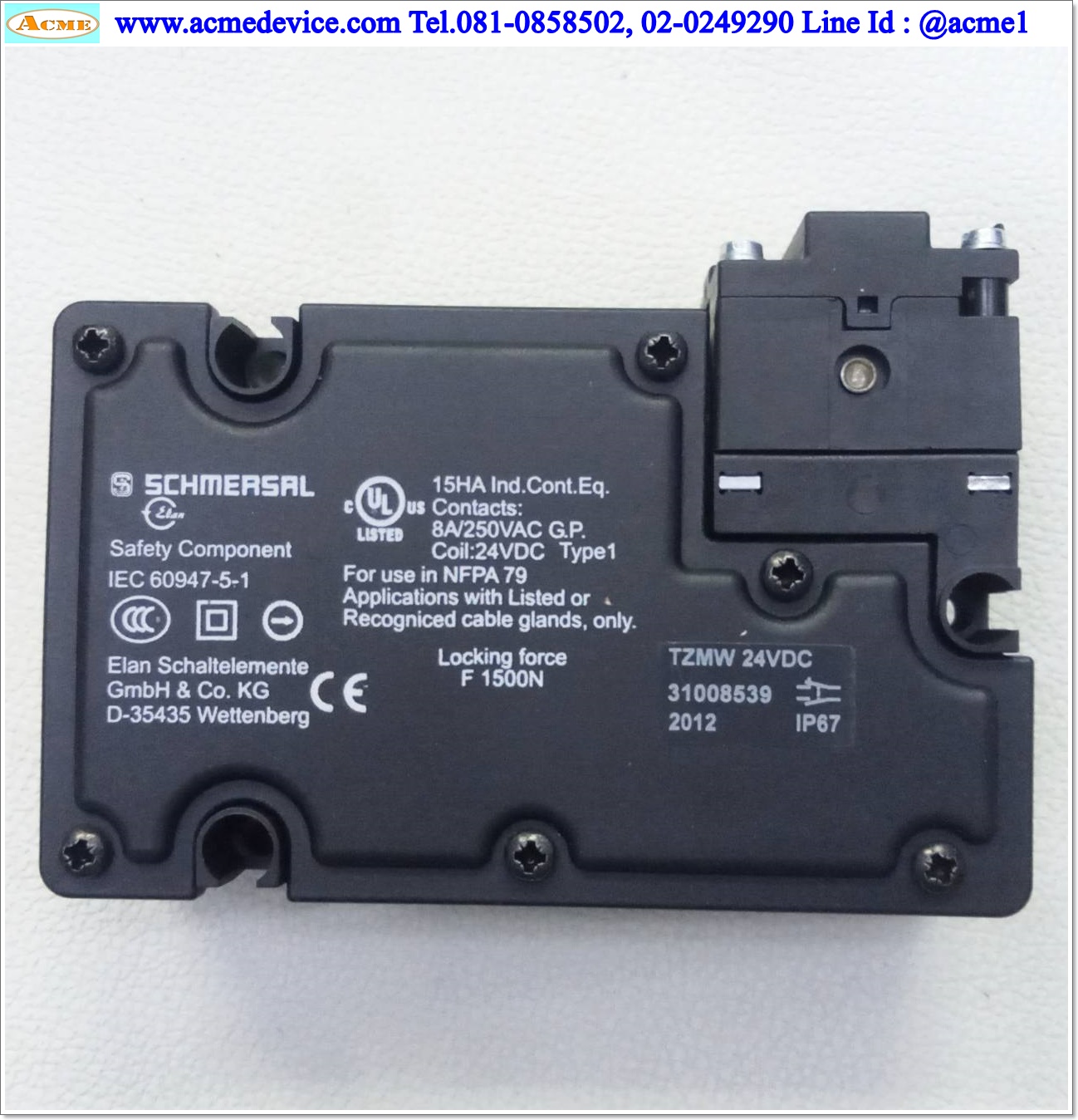 Safety Switch Schmersal รุ่น TZMW24VDC, Coil 24V