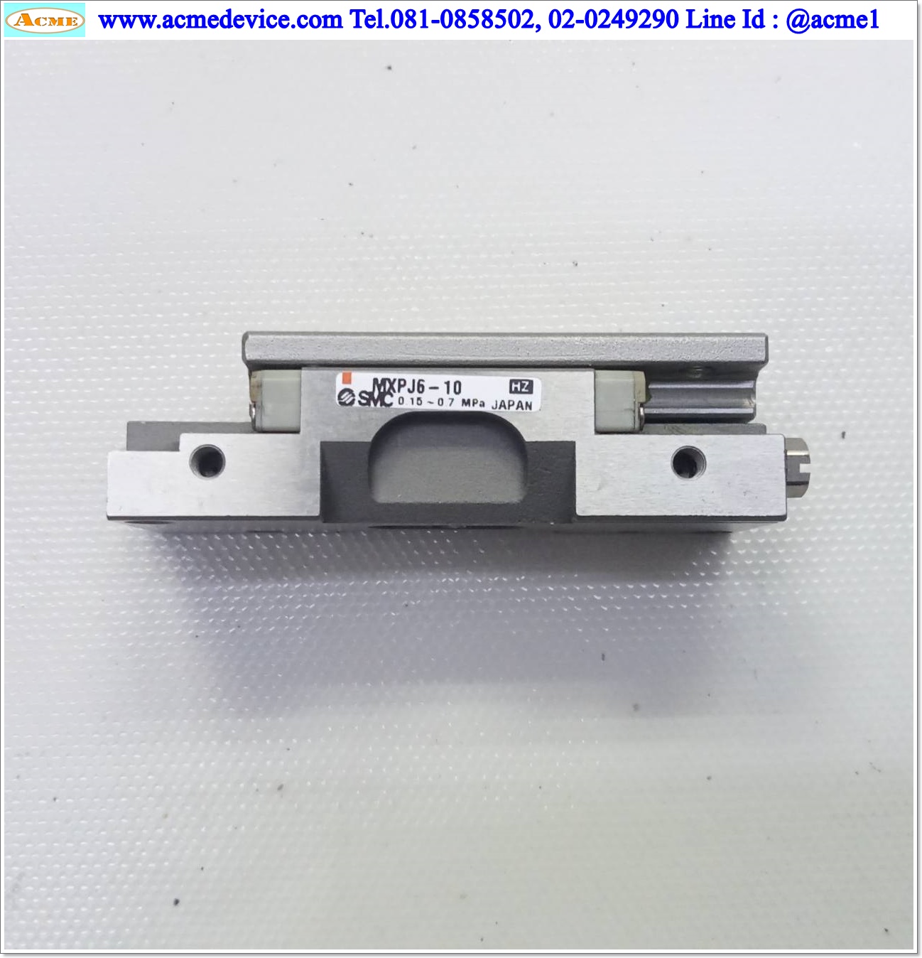 Air Cylinder SMC รุ่น MXPJ6-10, Bore 6 mm., Stroke 10 mm.