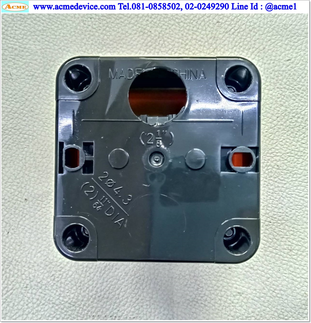 Emergency Switch Scheider รุ่น ZBE-102 (2NC) + ZBE-101 (1NO), Control Station (เจาะล่าง)