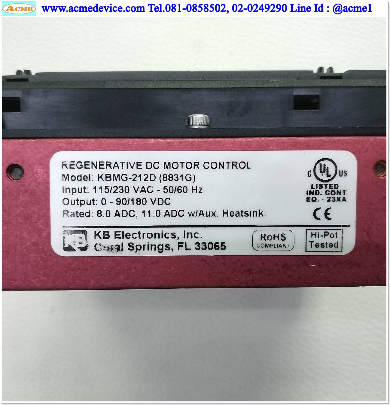 Brush DC Drive KB รุ่น KBMG-212D, 8831G, DC Motor Control, 4 QUADRANT