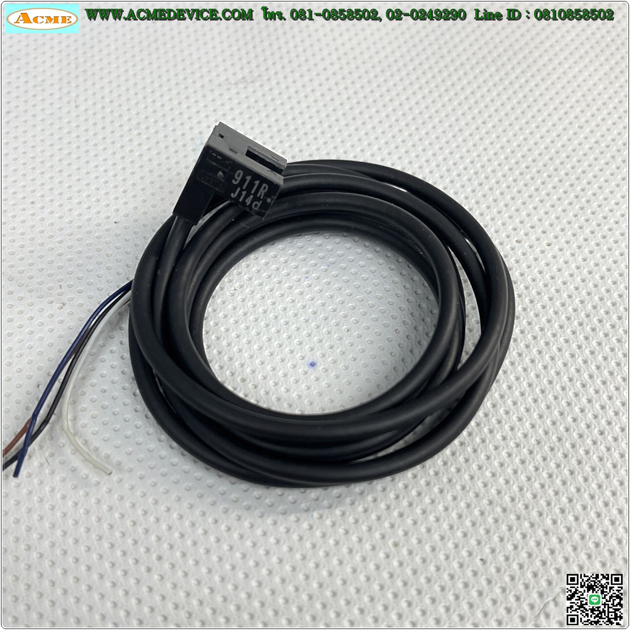 Photoelectric Omron รุ่น EE-SX911R ระยะ 5mm, NPN, Dark-ON, Light-ON