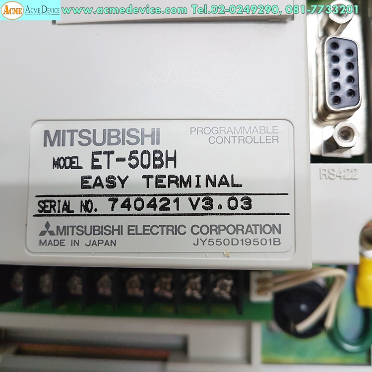 HMI Text Panel Mitsubishi รุ่น ET-50BH, Easy Termianl (สินค้าใหม่)