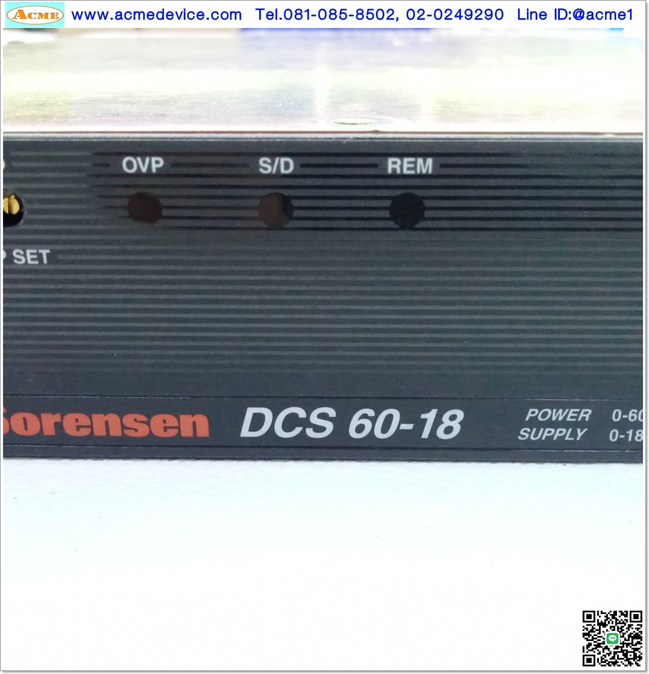 DC Power Supply Sorensen รุ่น DCS60-18, 0-60V, 0-18A, 115/230Vac