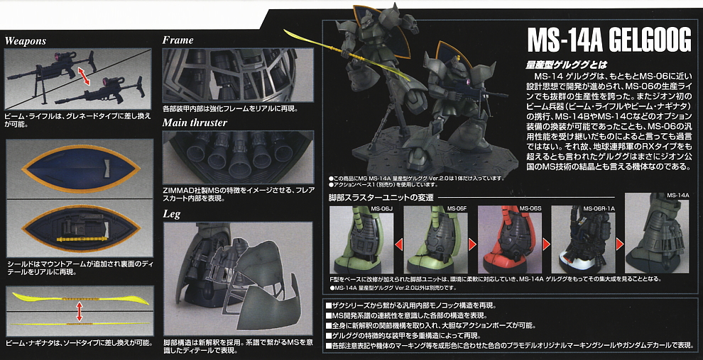 MG 1/100 MS-14A GELGOOG MASS PRODUCTION VER.2.0 เจลก็อก แมส โพรดักชั่น เวอร์ชั่น 2.0