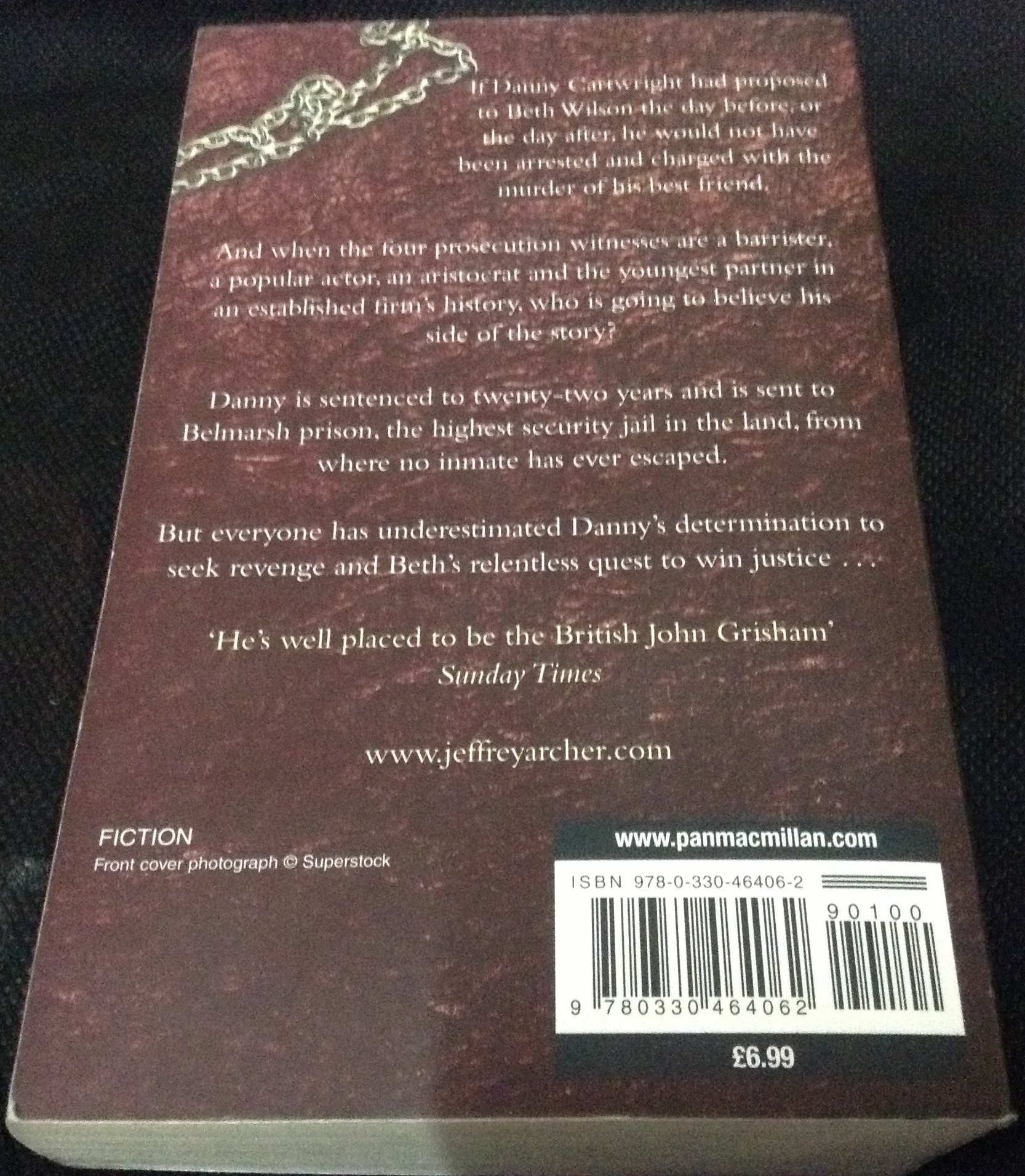 A Prisoner of Birth Jeffrey Archer ราคา 120