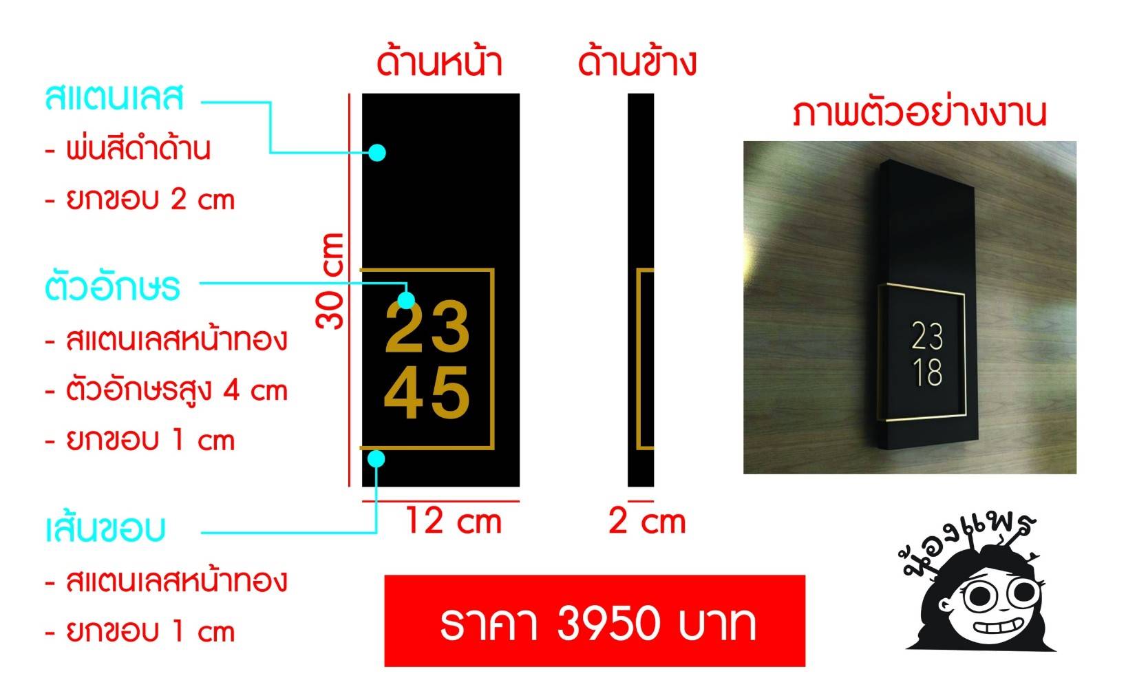 ป้ายบ้านเลขที่ แแบที่1