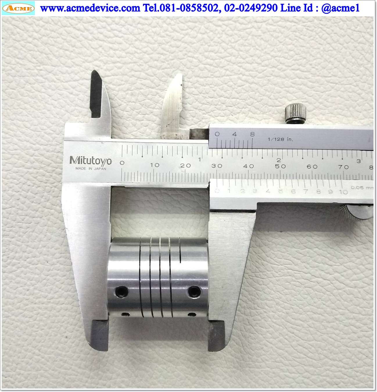 Coupling Aluminum ขนาด ID 6/10 mm, OD 25mm, L 30mm