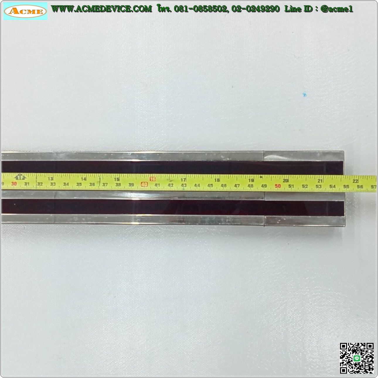 Area Sensor Banner รุ่น SLPE25-550NP8 + SLPR25-550NP8, Resolution 25 mm, ยาว 550 mm, ระยะ 0.1-7 M