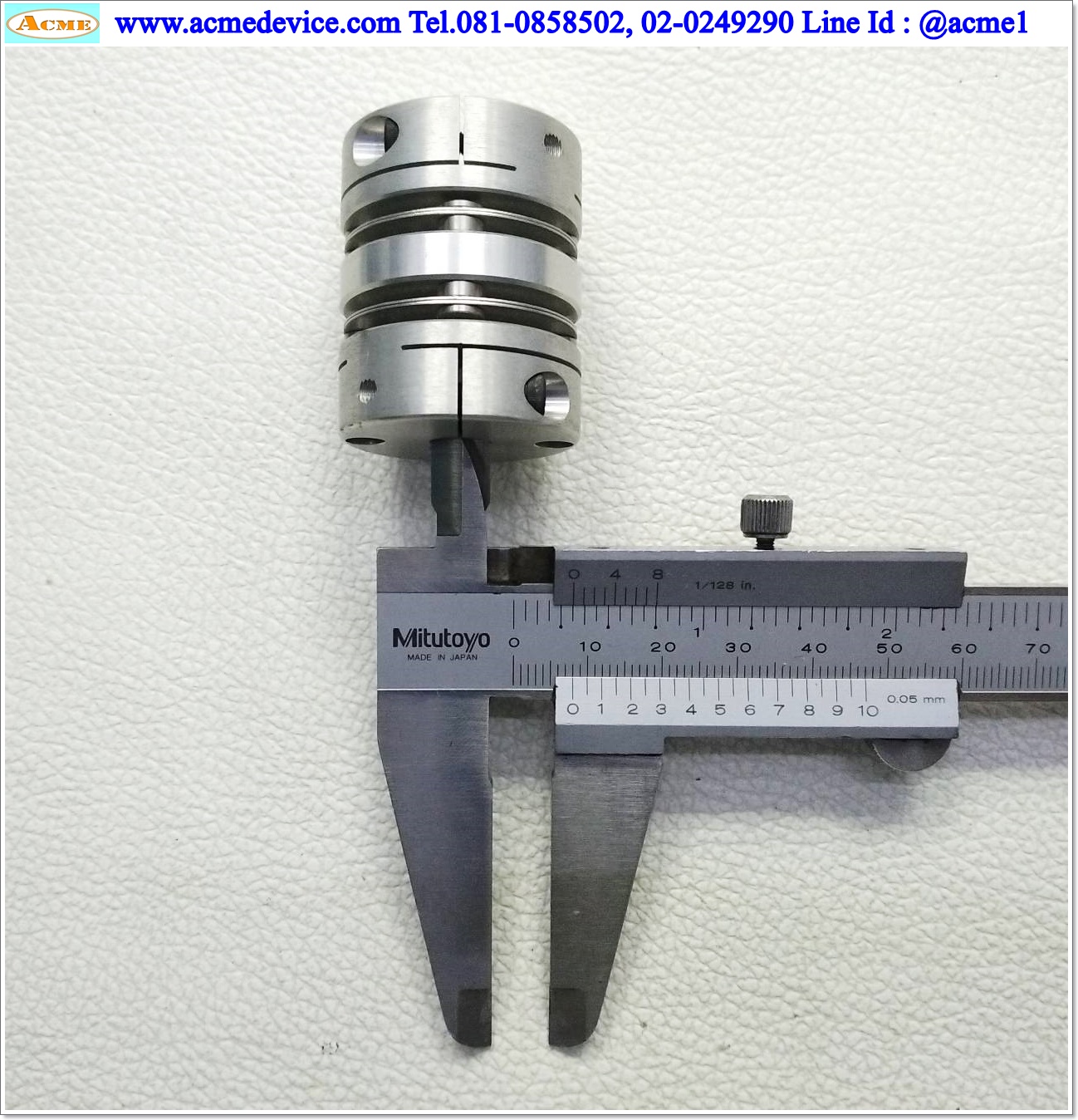 Coupling NBK ขนาด ID 8/14mm, OD 32mm, L 40mm