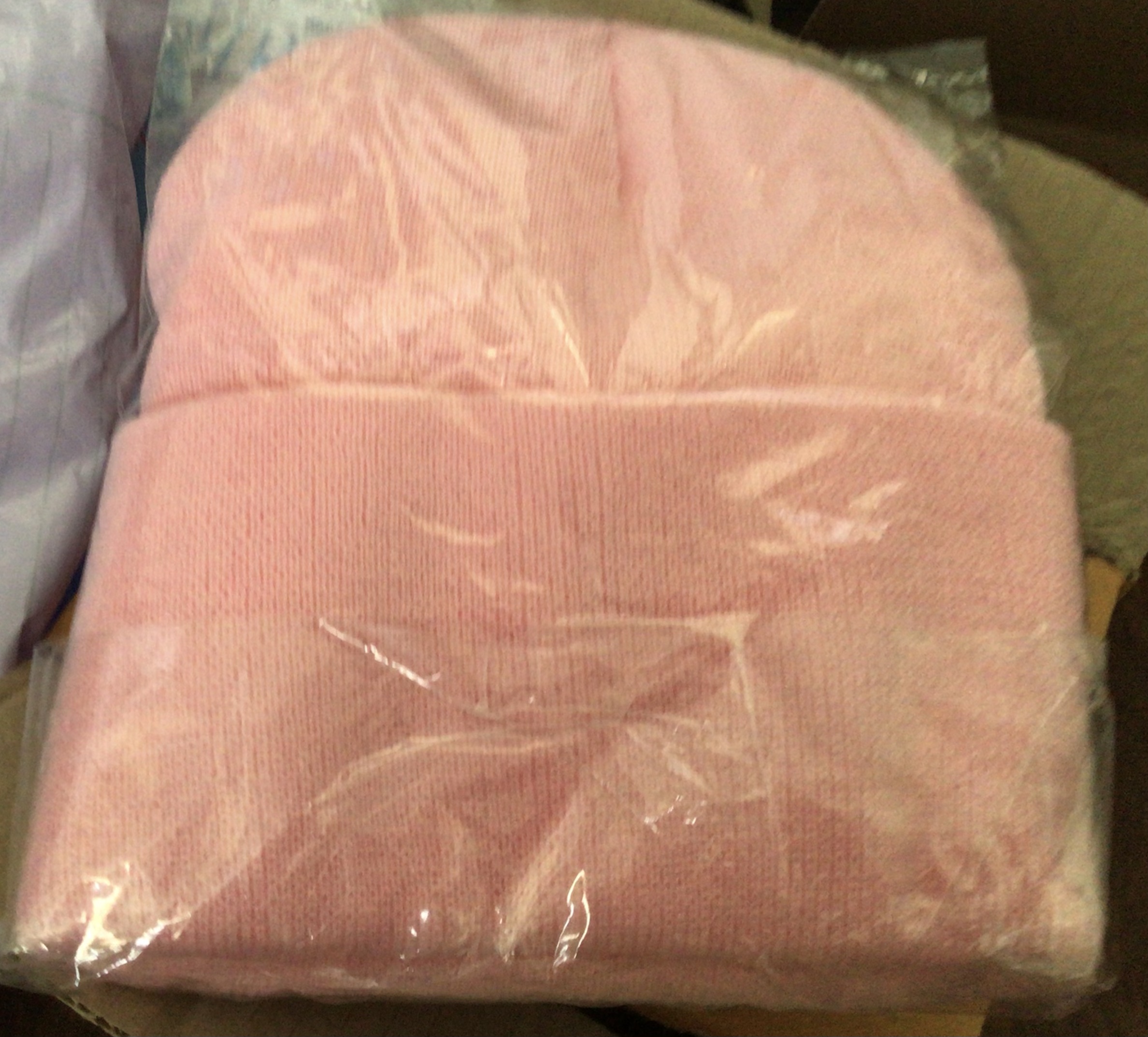 หมวกบีนนี่สีชมพู ราคา 30
