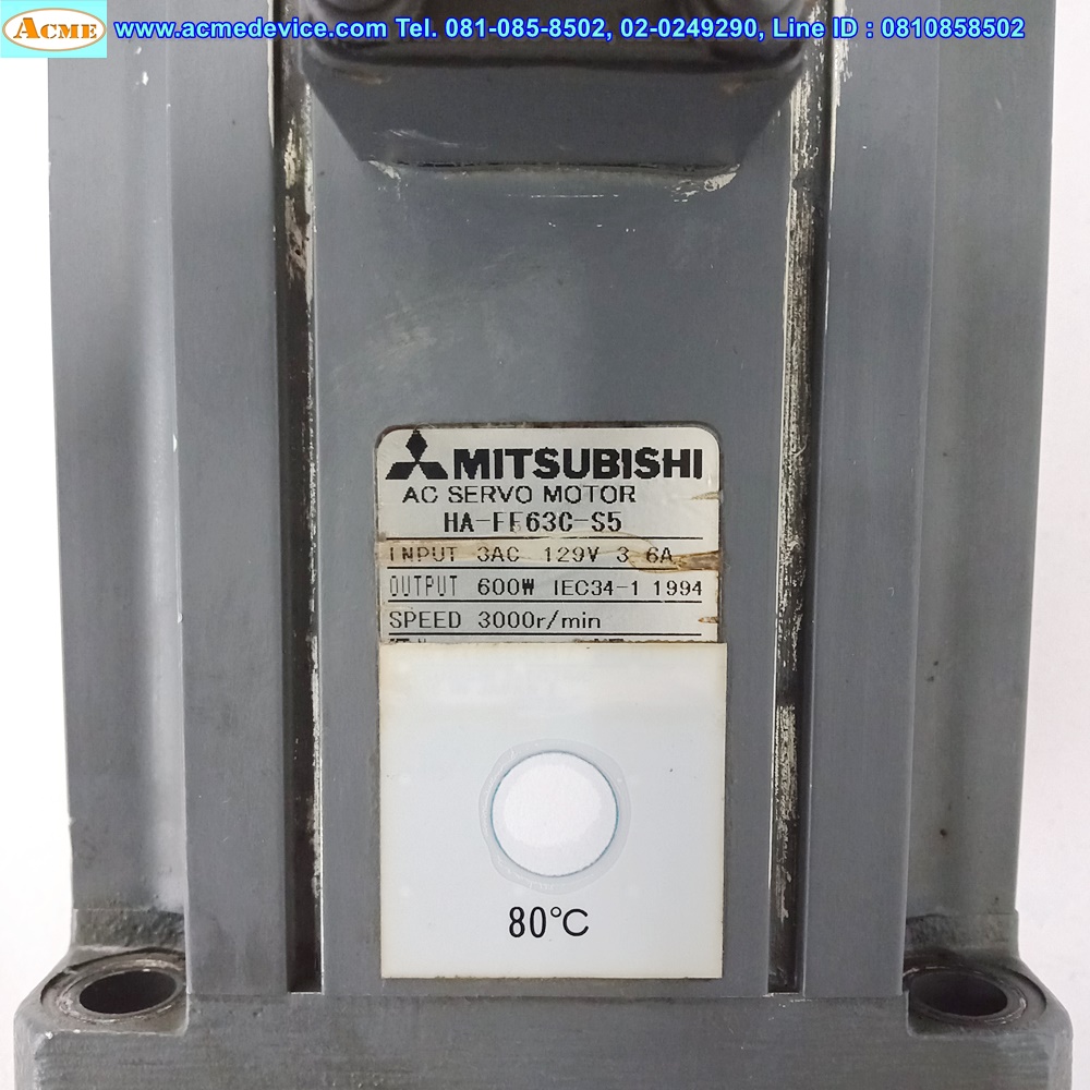 Servo Motor Mitsubishi รุ่น HA-FF63C-S5, 600W