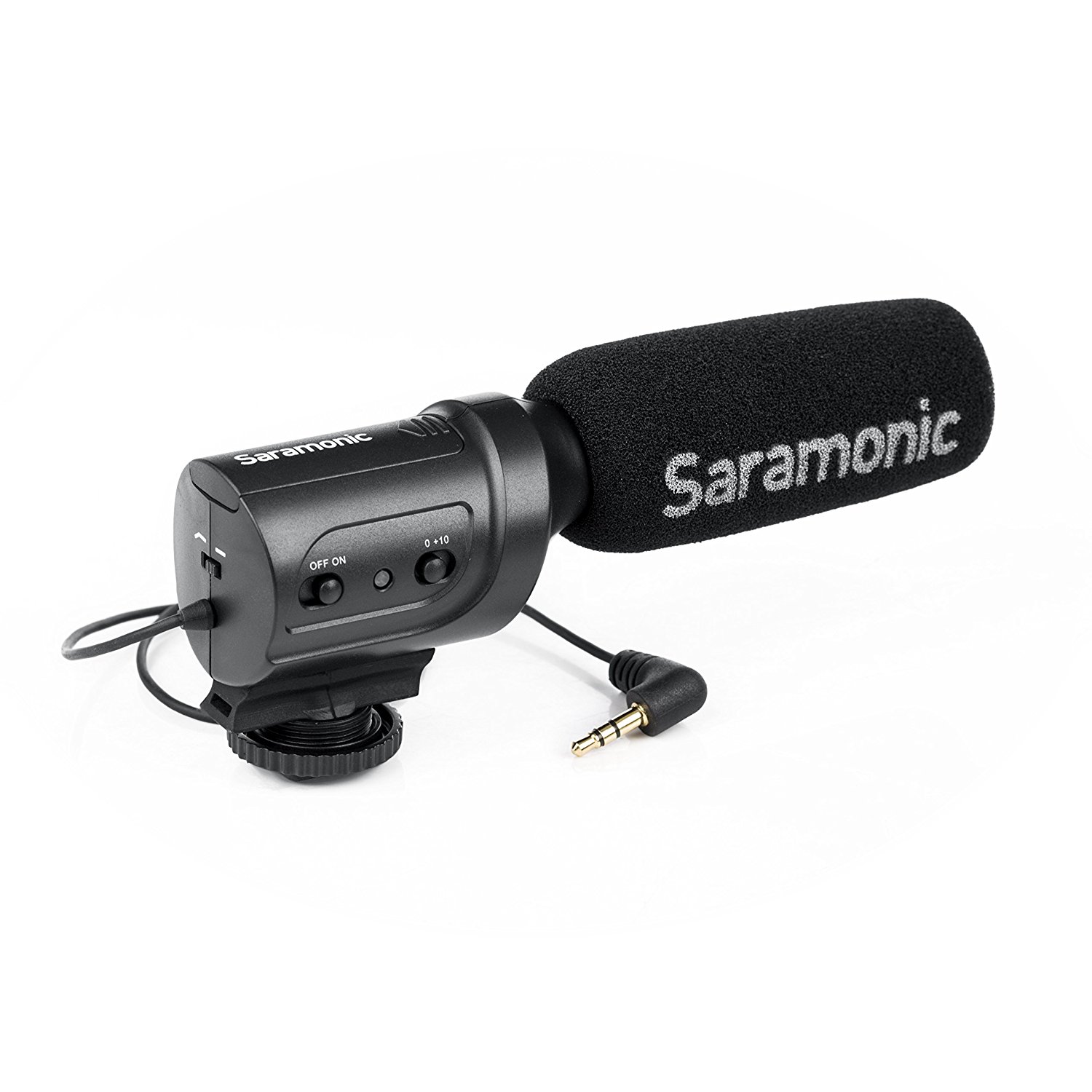 Saramonic SR-M3 Mini Directional Condenser Microphone with Integrated Shockmount, Low-Cut Filter & +10dB Audio Gain Switches for DSLR Cameras & Camcorders รับประกันศูนย์ไทย 1 ปี