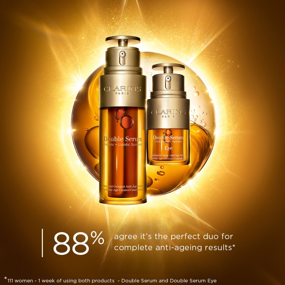 บำรุงรอบดวงตาคลาแรงส์ Clarins Double Serum Eye Global Age Control Concentrate 20ml