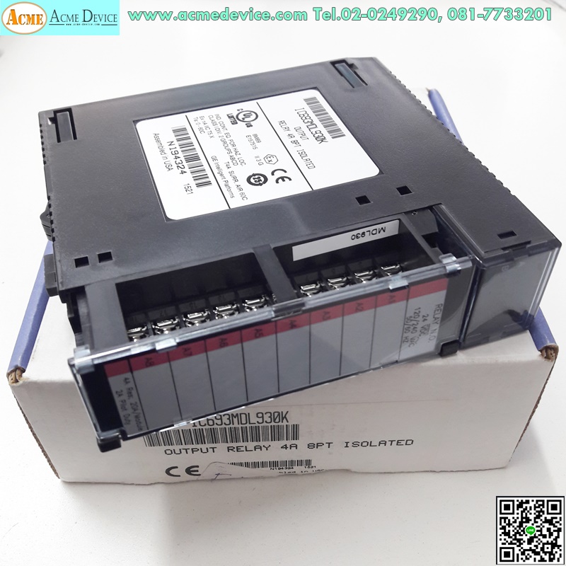 PLC GE FANUC รุ่น IC693MDL930K, Output Relay 4A 8PT, Isolated
