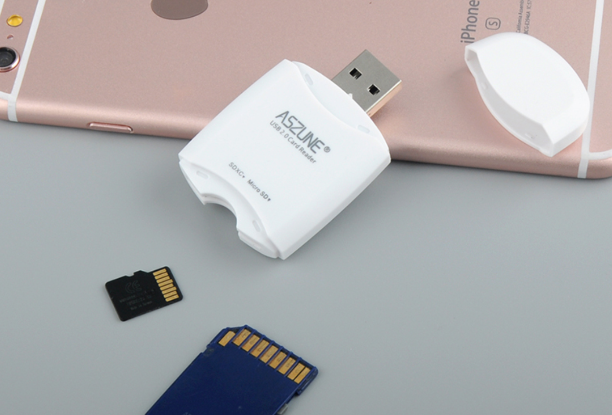 ASZUNE USB3.0 SD CARD READER ถ่ายโอนข้อมูลการ์ดรวดเร็ว ราคาถูก