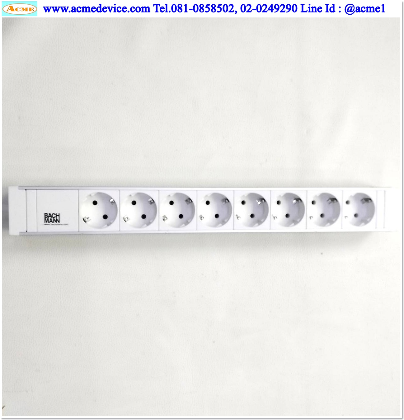 Power Strip Bachmann รุ่น 333.001, 8-hole