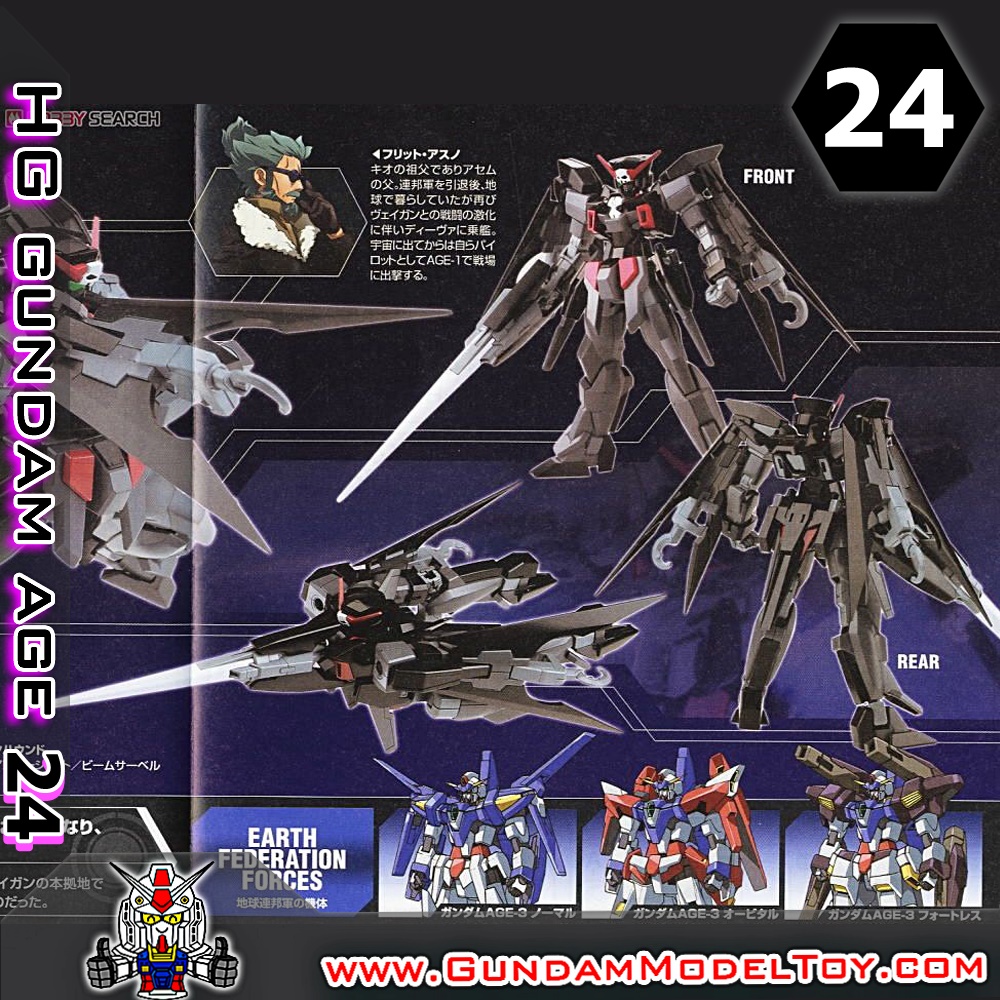 HGAGE 1/144 GUNDAM AGE-2 DARK HOUND กันดั้ม เอจ ทู ดาร์ค ฮาวนด์