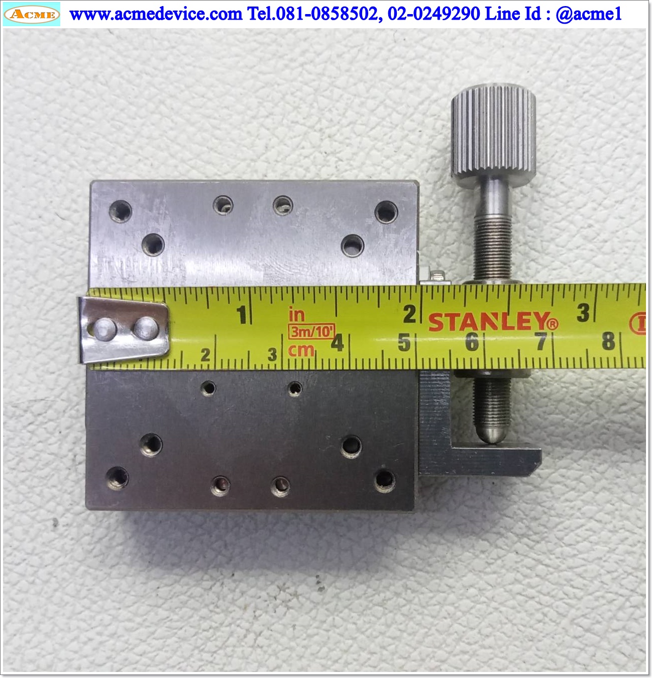 Linear Stage รุ่น 209Q-38814-11, 000001348284-1, ขนาด 50 x 50 mm., Stroke 20 mm.