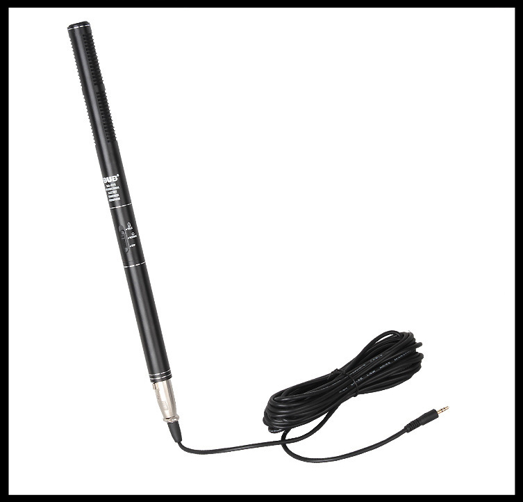 ไมโครโฟน shotgun ยี่ห้อBUB MA-G18สำหรับกล้องDSLR หรือกล้องวิดีโอ โหมดรับเสียงระยะไกลและระยะใกล้