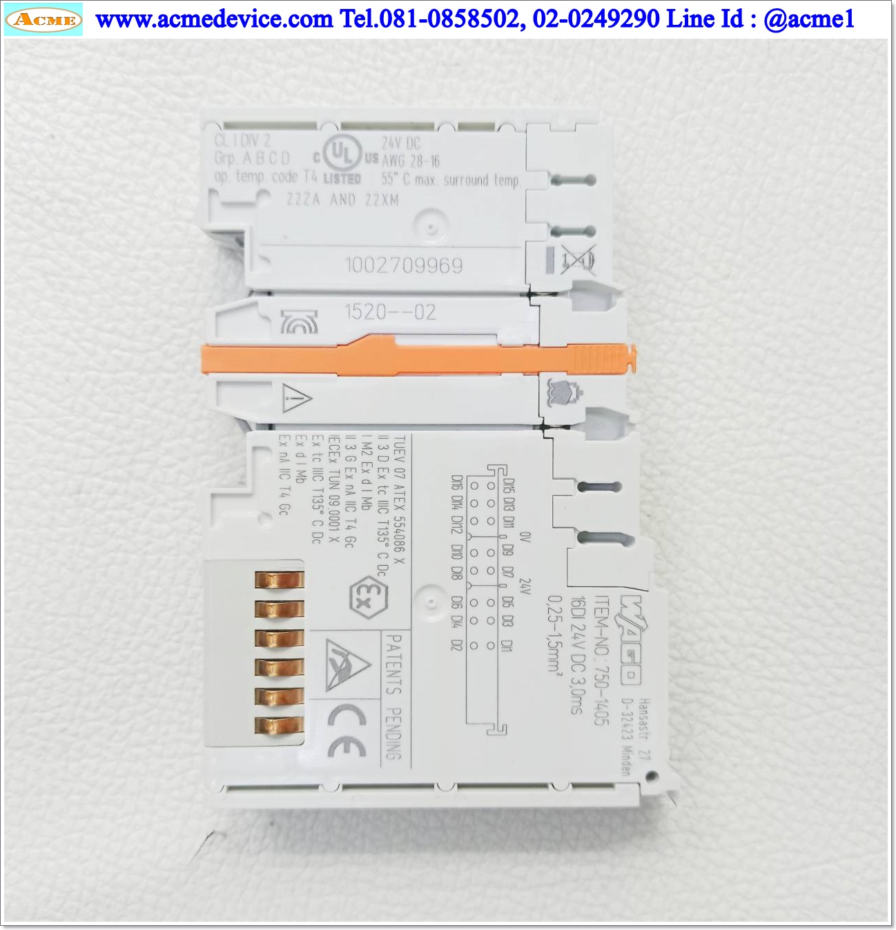 PLC Wago รุ่น 750-377, 750-602, 750-1405(7), 750-1504(4), 750-600