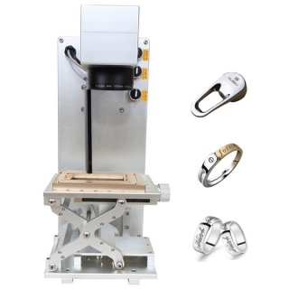 ไฟเบอร์ออฟติกส์เลเซอร์มาคกิ้งและแกะสลัก ขนาดพกพา S004 30W 150x150 mm