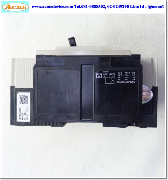 Breaker 3P Earth Leakage Mitsubishi รุ่น NV63-CV, 5A