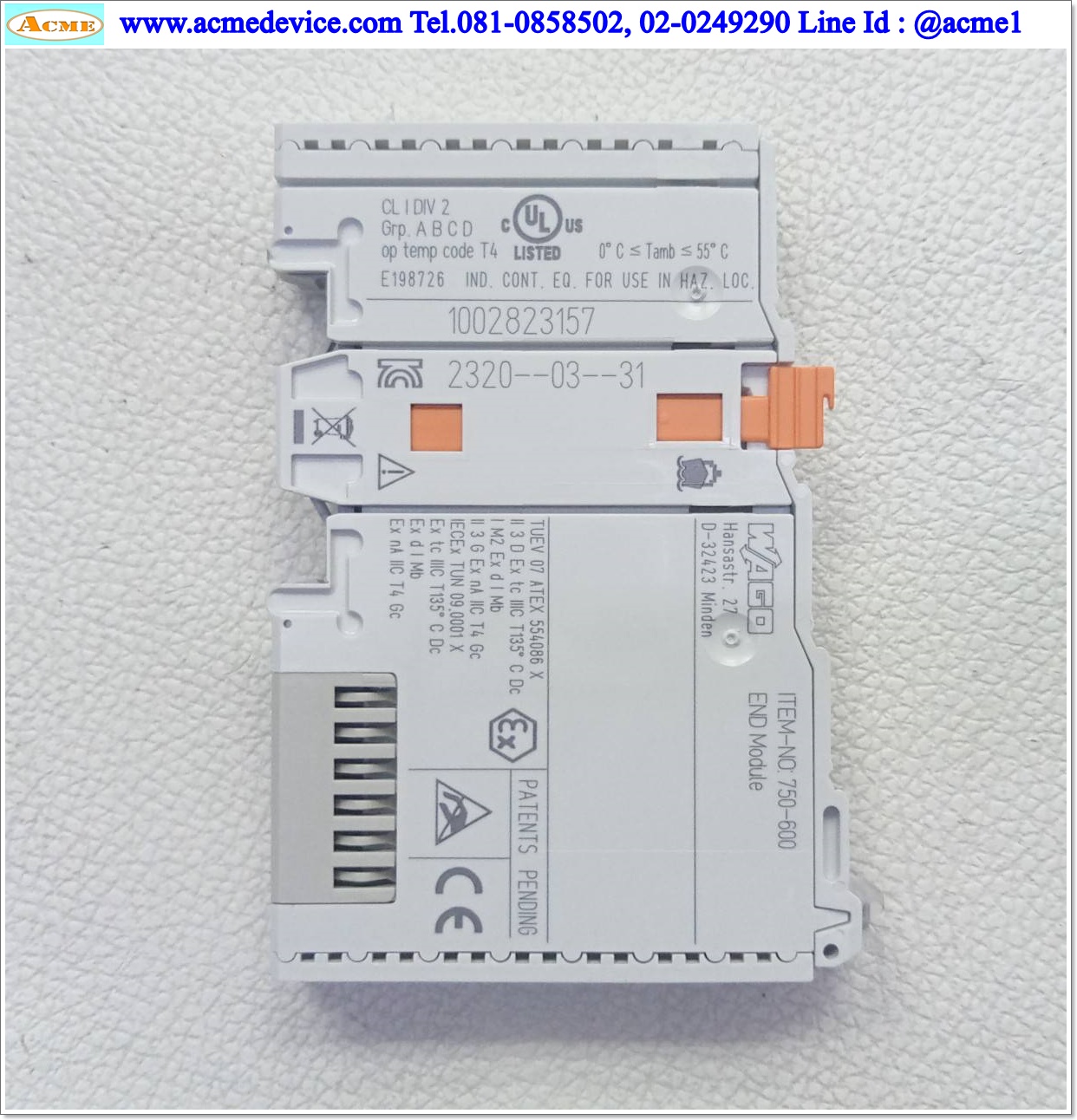 PLC Wago รุ่น 750-600, END Module