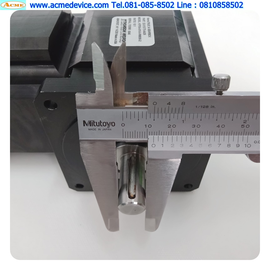 Gear Head Thomson รุ่น NTR34-010-0-RM090-2, Ratio 10:1, เพลาเข้า 22.2 mm, ออก12.8mm, 90 องศา
