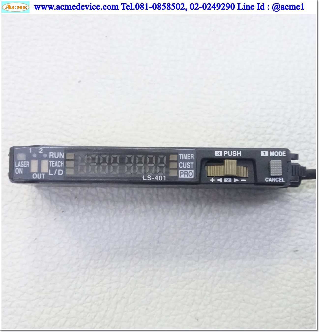 Laser Amp Panasonic/SUNX รุ่น LS-401 & LS-H91, ระยะ 7M., NPN (ใช้กับแผ่นสะท้อน) (ไม่มีฝา)