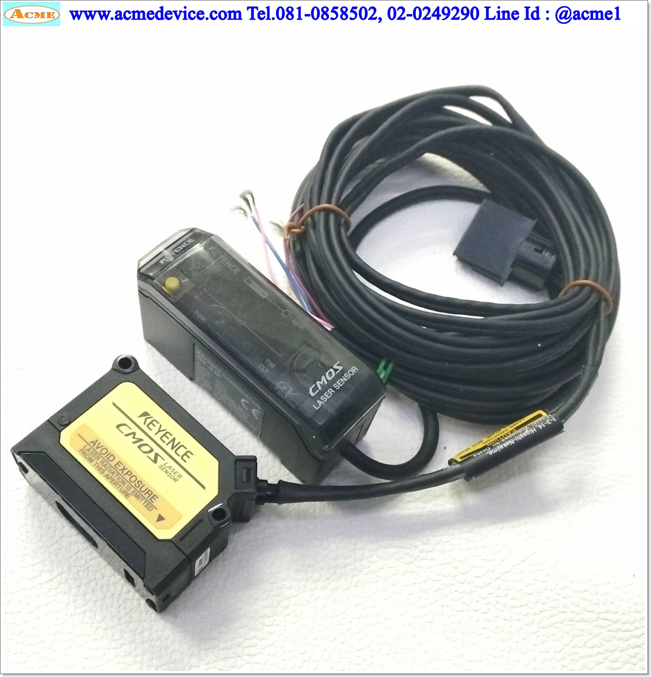 Laser Keyence รุ่น GV-21P, PNP & GV-H130, ระยะ 55 to 130 mm.