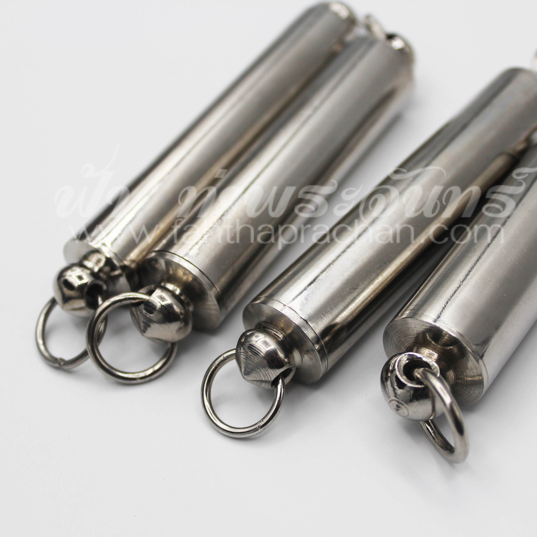 หลอดตะกรุด ทึบ ฝาเกลียวสแตนเลส สองหัว