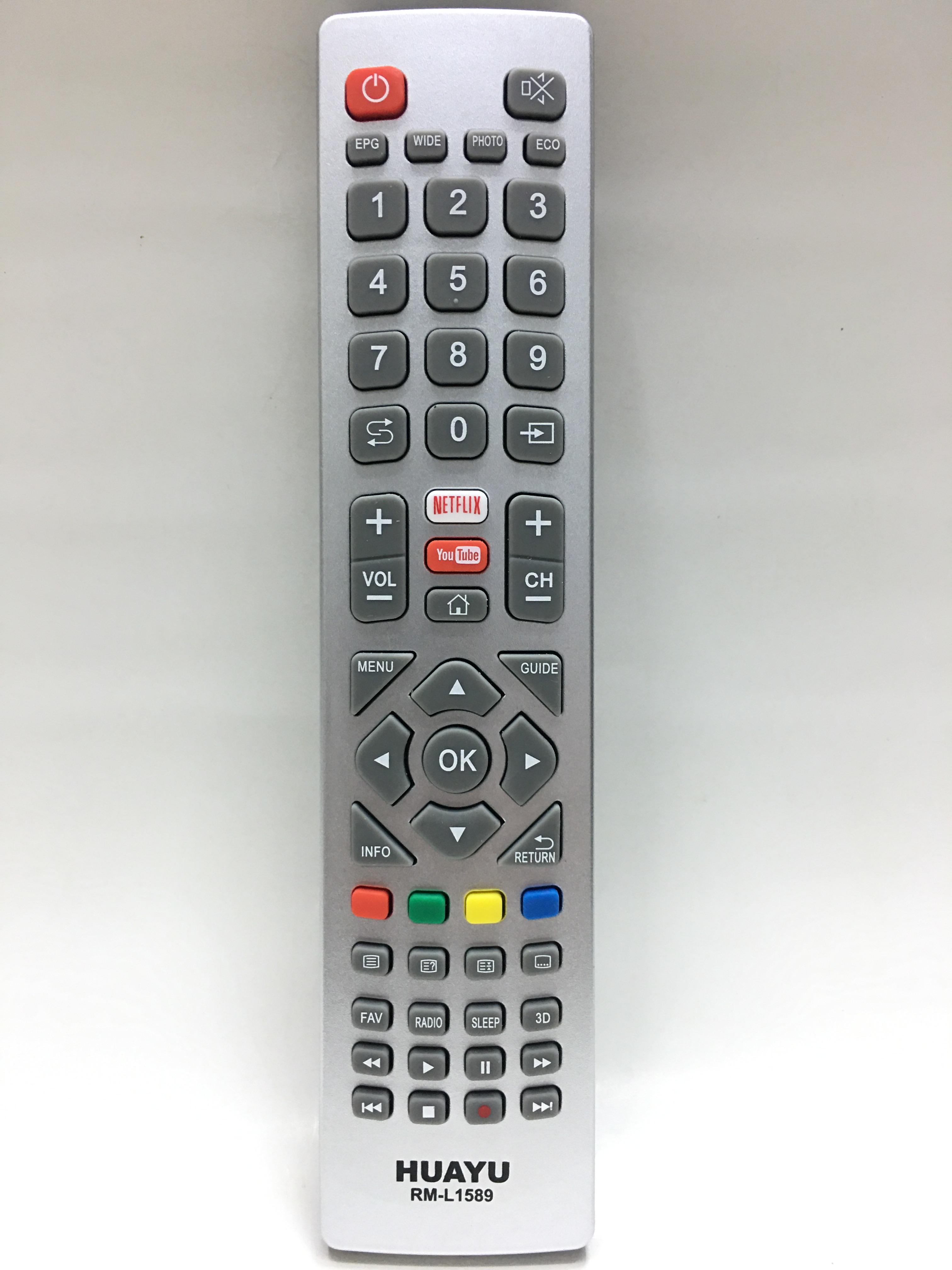 รีโมททีวี ชาร์ป Sharp รุ่น L1589 [ใช้กับทีวีชาร์ป Sharp จอแบน LCD / LED ได้ทุกรุ่น]