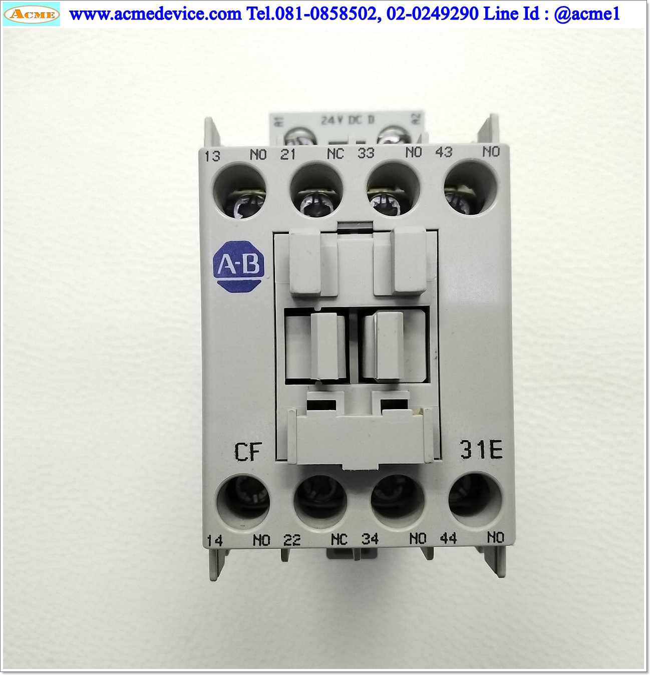 Magnetic Contactor Allen-Bradley รุ่น 700-CF310D*, Current Rating 20A, Coil 24 Vdc