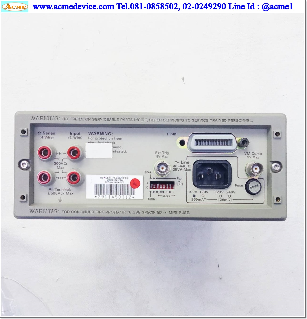 Digital Multimeter HP รุ่น 3478A, 100-240V