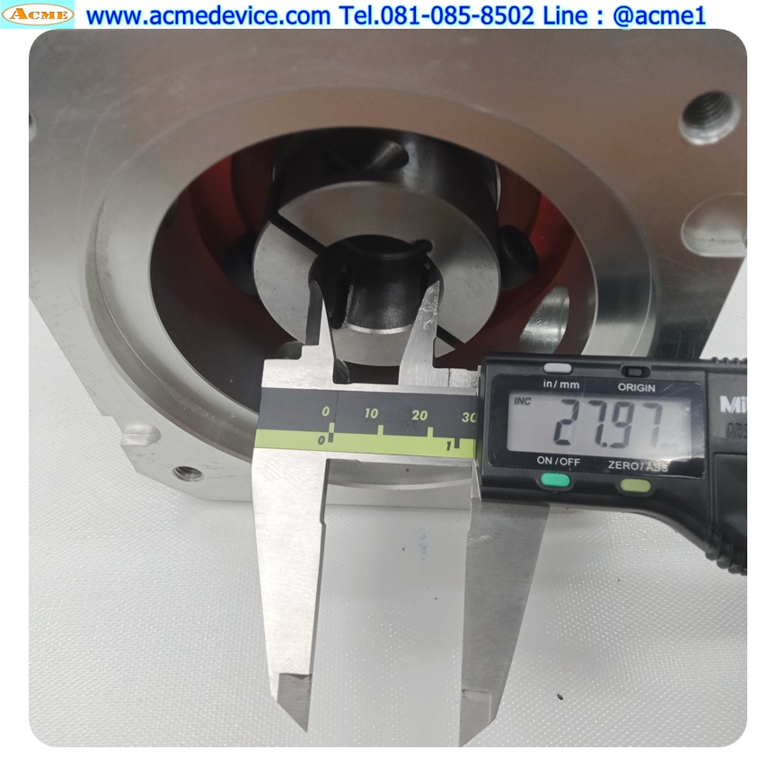 Gear Head Mgauto รุ่น PLS115-050, Ratio 50:1 (เพลาเข้า 23.5 / 28 mm, ออก 24.3 mm)