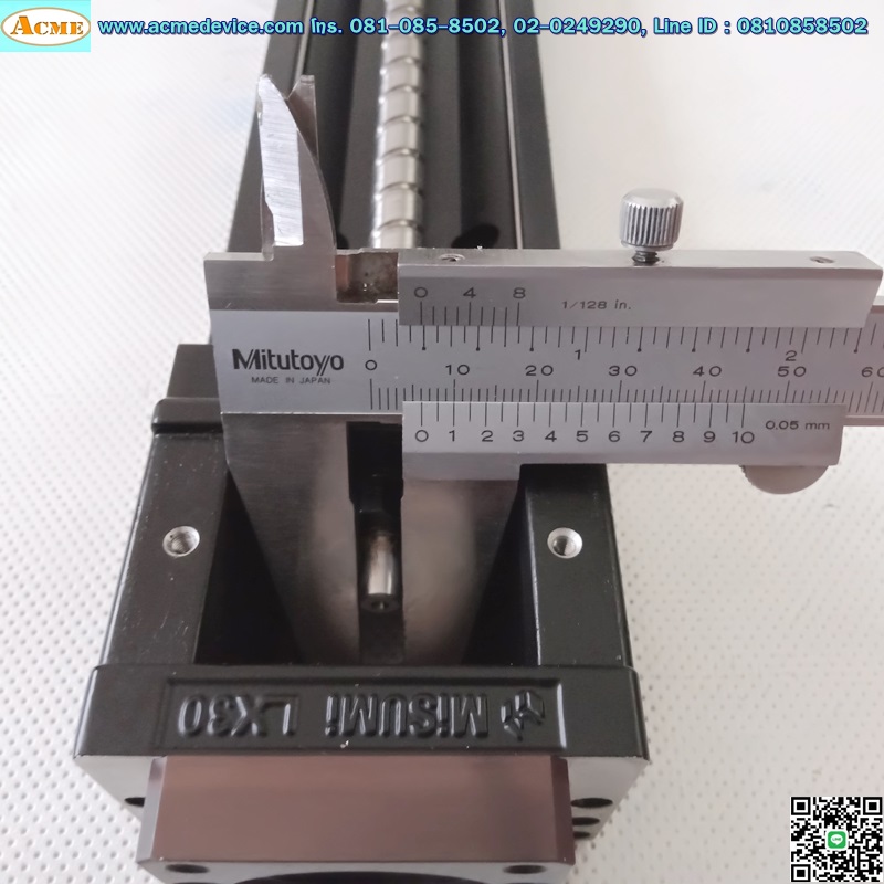 แกนสําเร็จรูป Ball Screw Misumi รุ่น LX30, ขนาด 80 mm x 480 mm, Stroke 220 mm, Pit 10
