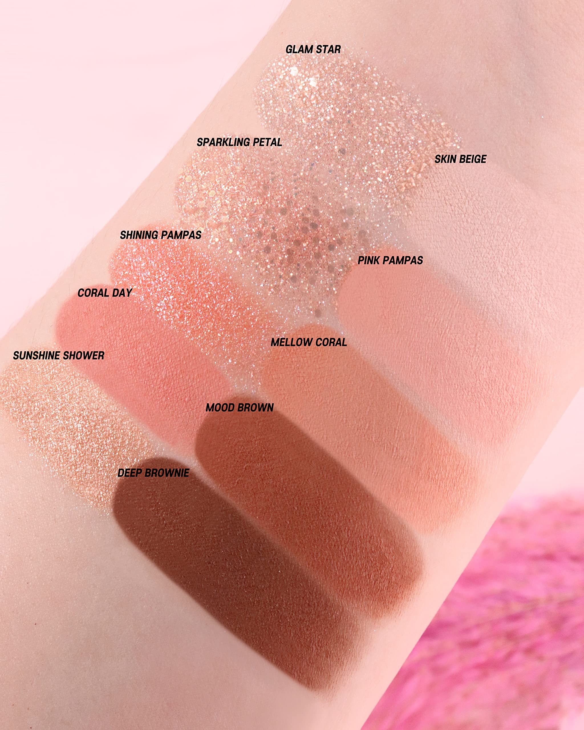 พาเลทอายแชโดว์โรแมนด์ Romand Better Than Palette 7.5g #01 Pampas Garden