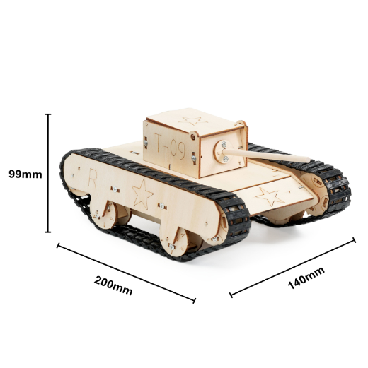 รถถังควบคุมด้วยรีโมทไร้สาย 4 ทิศทาง