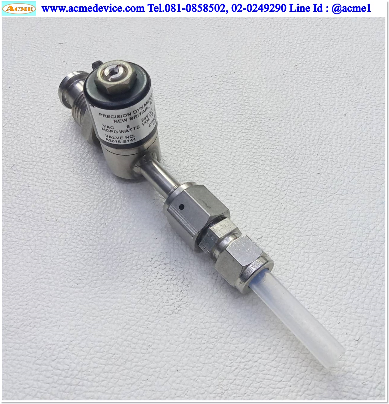Solenoid Vavle Precision Dynamics รุ่น A2016-S141, 24Vdc, 1/8