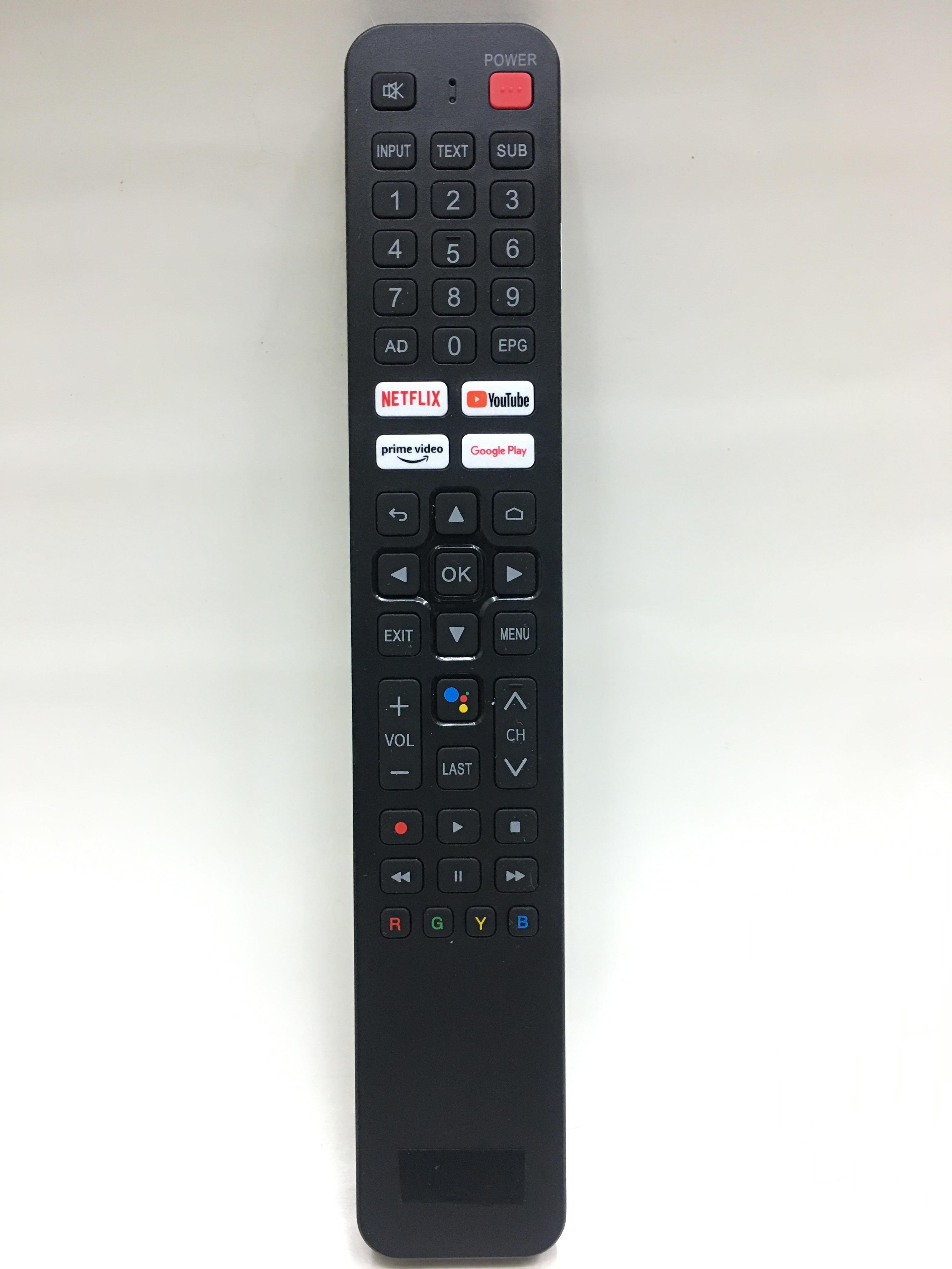 รีโมททีวี Aconatic รหัส RC-AD06 , AD06 (มีคำสั่งเสียง) มีปุ่ม Google Assist