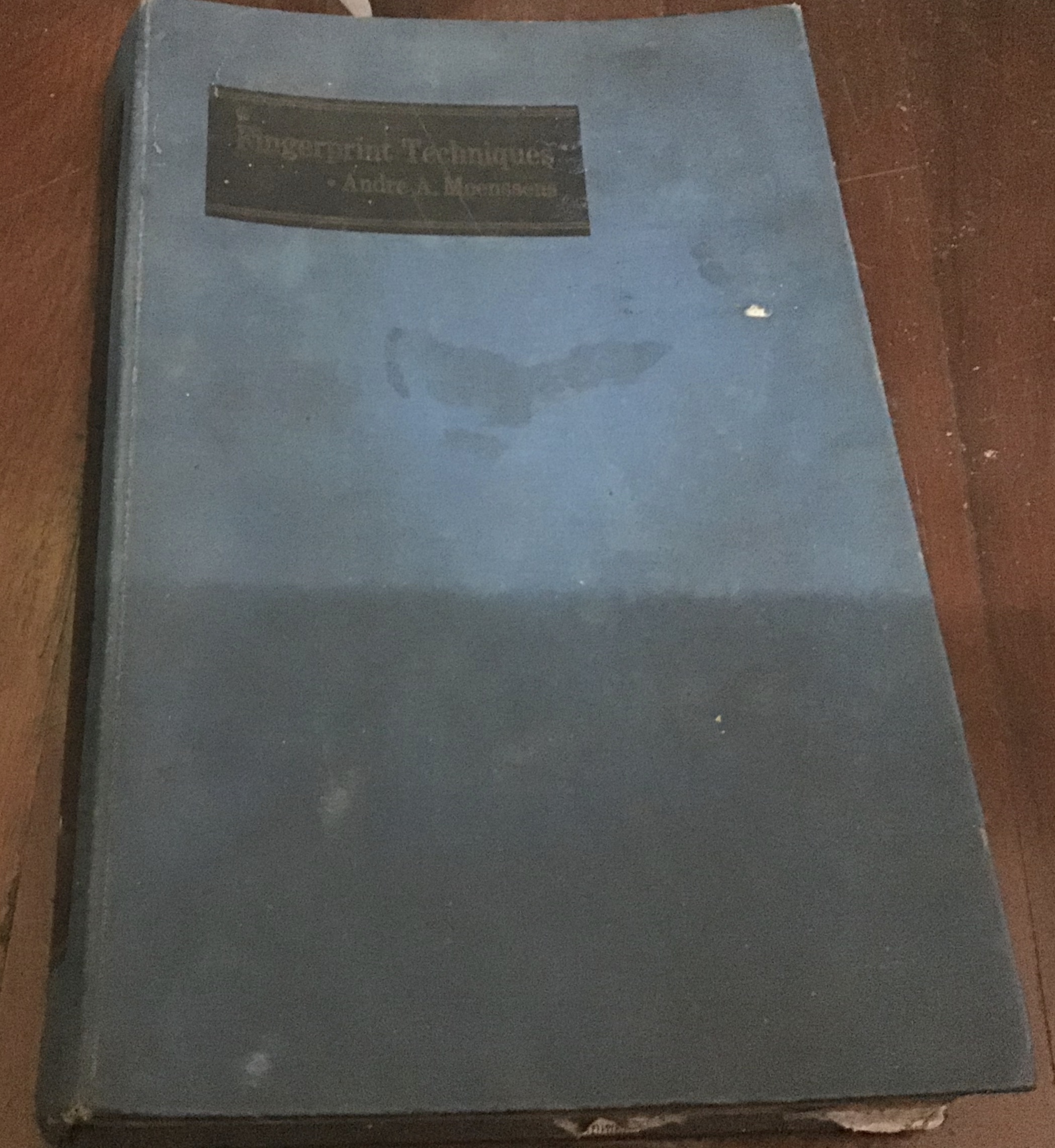 fingerprint techniques andre moenssens แอนเดอร์ เอ. มอนส์เซนส์ ราคา 200