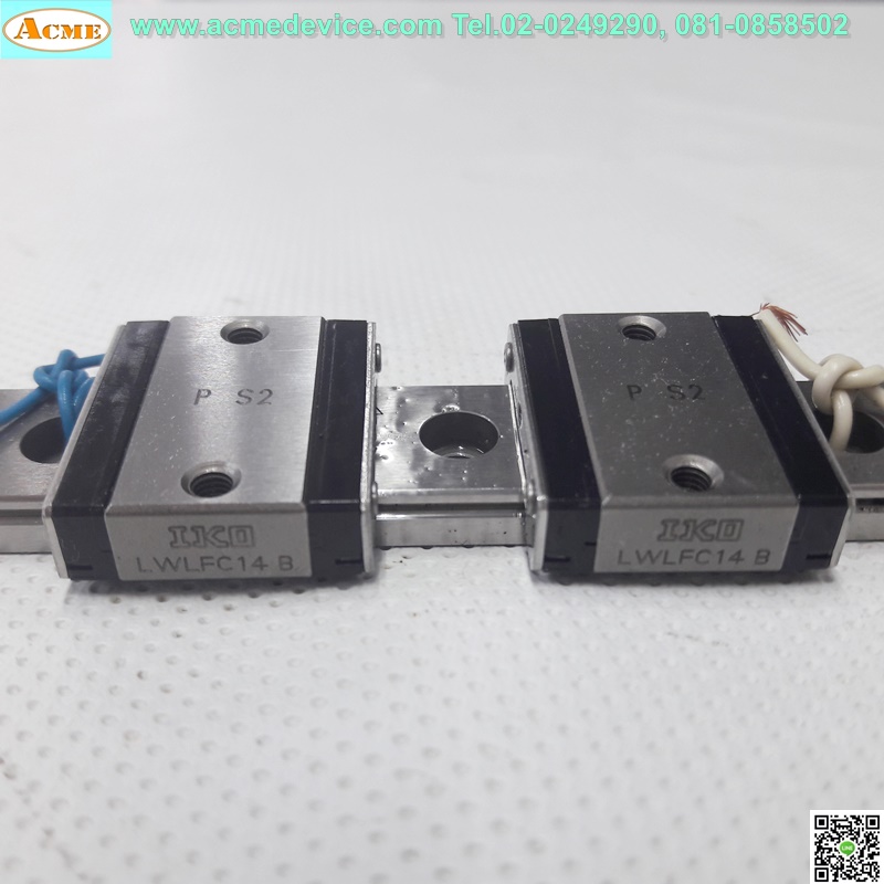 Linear Block and Rail IKO รุ่น LWLFC14B, รางสไลด์ขนาด 14 mm x 80 mm (2 Block)