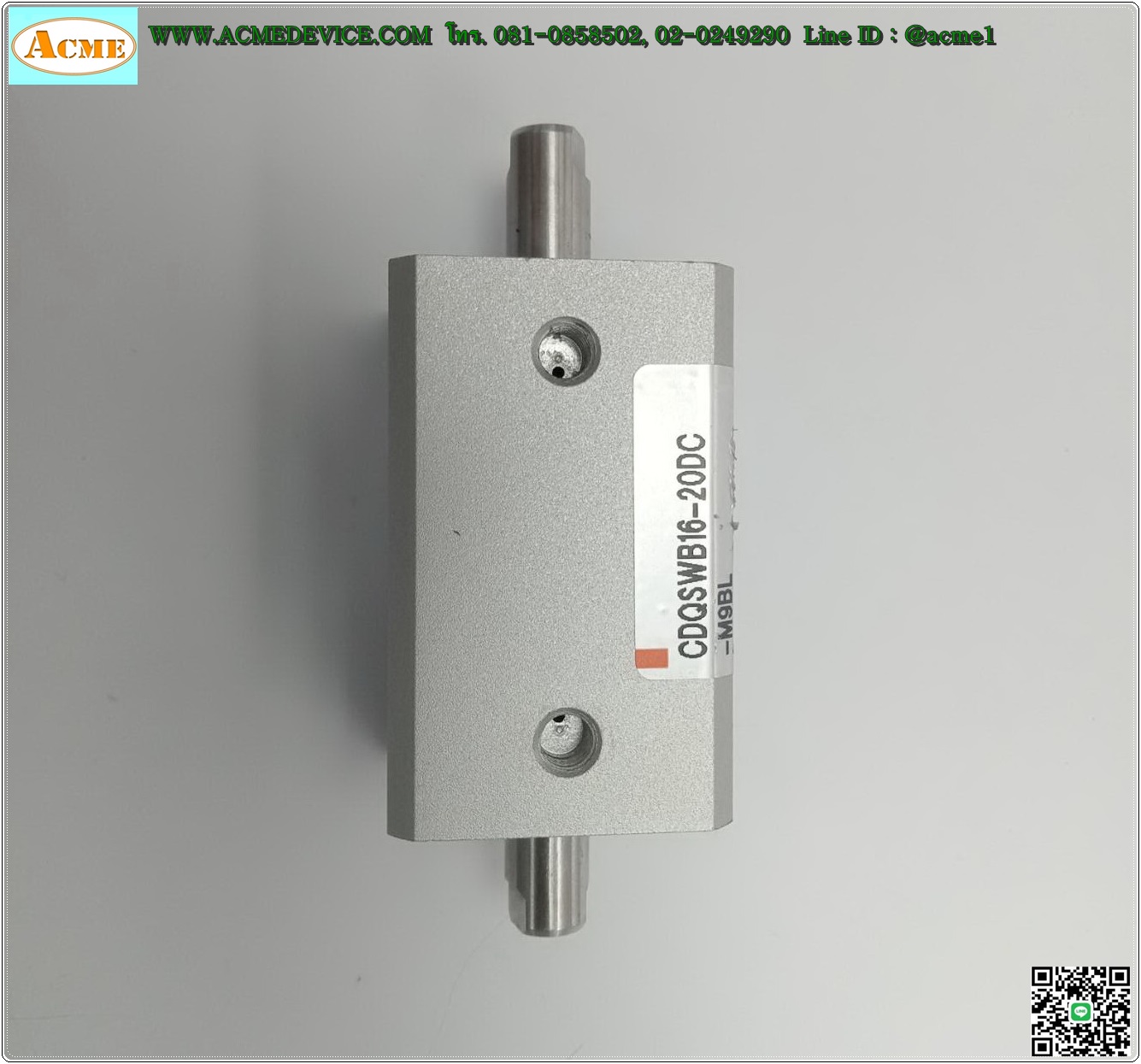 Compact Air Cylinder SMC รุ่น CDQ2WB16-20DC, Bore 16 mm, Stroke 20 mm