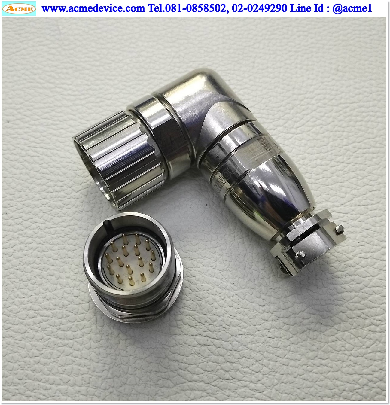 Connector CONINVERS รุ่น RC Series, M23, page C-F-56, 16 Pin,1mm x16, 8A, 150Vac, Solder, (ตัวรับตัวผู้)