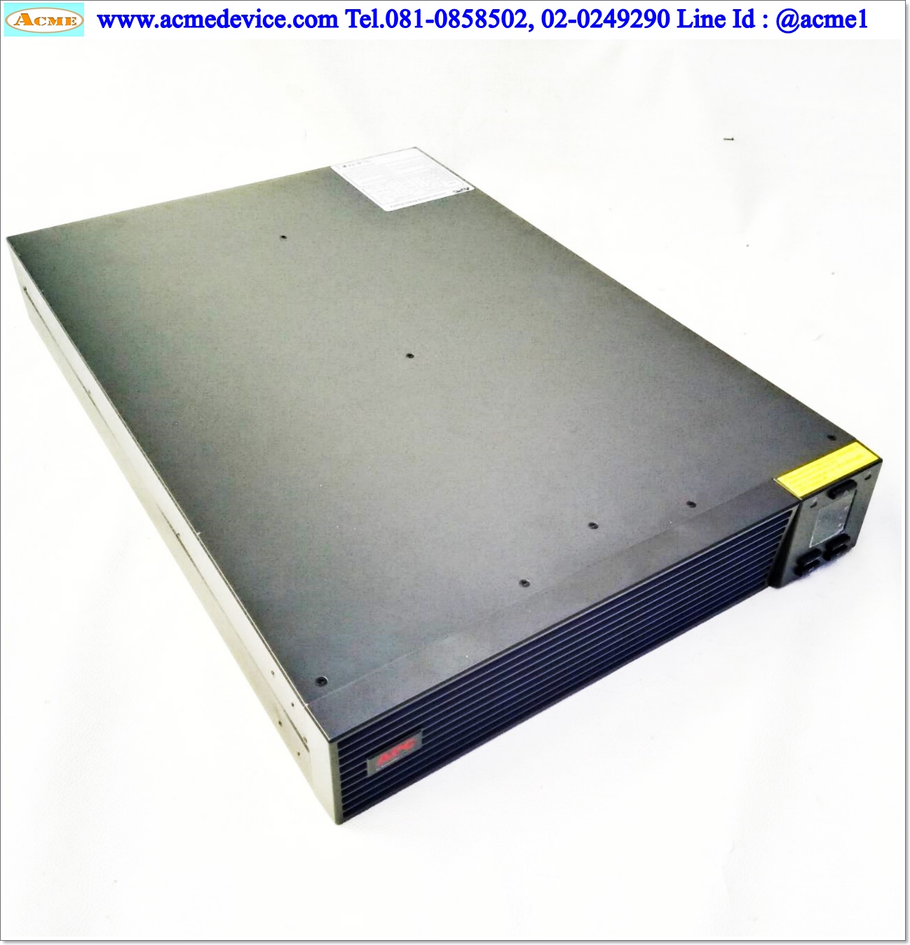 UPS APC รุ่น SRV3KRI, Input 220Vac-240Vac, Out 230Vac, UPS On-Line, Capacity 3000VA/2400W, ไม่มี battery (แบตเตอรี่ 72V 9AH)