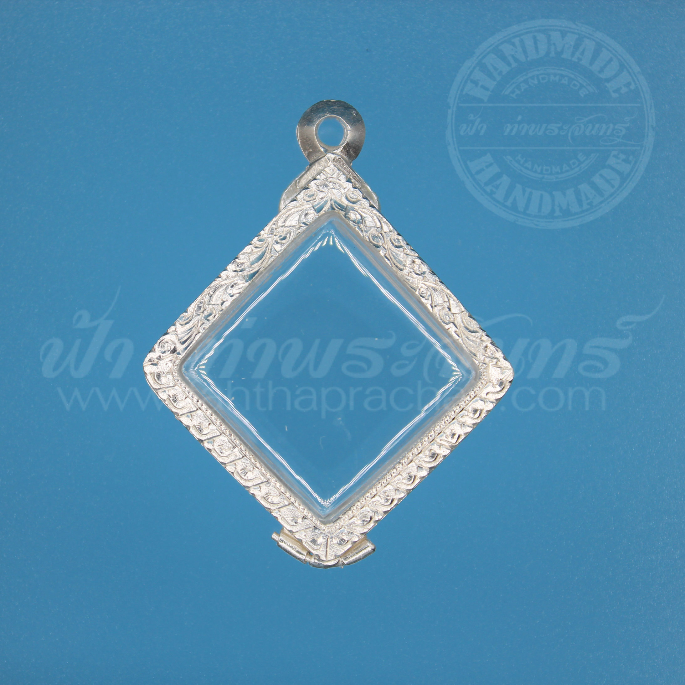 ตลับข้าวหลามตัด เงินแกะลาย 92.5%