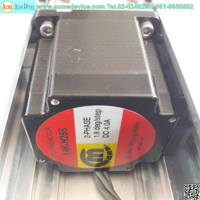 แกนสําเร็จรูป Ball Screw Dongbu Robot รุ่น DRMD140-S-200-I-L20-500-L2, ขนาด 500 mm, Stroke 200, Pit 20 mm & Motor 14K-H266, 2P, 4A