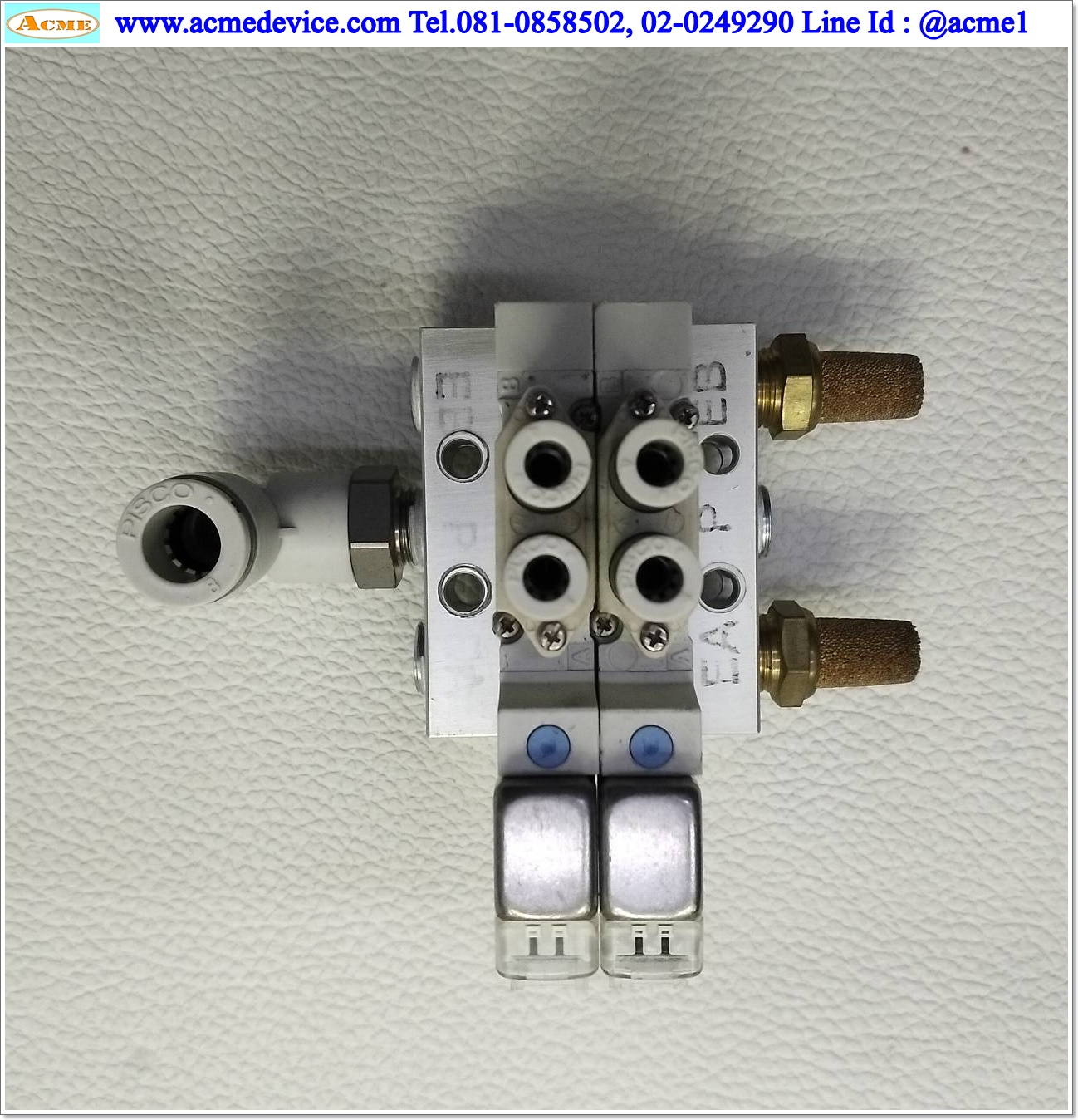 Solenoid Valve SMC รุ่น SY3120-5LZ-M5 (2), Coil 24 Vdc (สายลม 4 มม.)